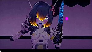 belky the robot gives quick jerk off instructions in anime style