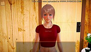 Blonde and brunette in my new family anime fuck