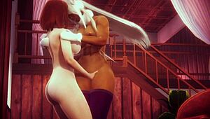 hey, check out boku no hero yuri hentai 3d. rumi usagiyama and ochako uraraka in hot lesbian action.