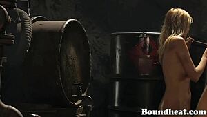 Naked Busty Lesbian Slaves Working Hard Under Strict European Mistress Orders