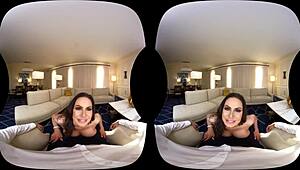 Yo, Naughty America VR got me banging Kendra on the couch hard! 🔥