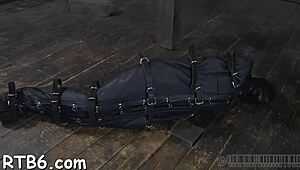 Harsh whipping for enchanting gal!