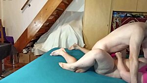 Chubby stepdaughter takes my friend's monster cock in HD