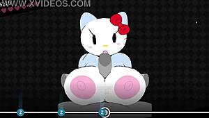 beating hellokitty hard in wild banging gameplay action.