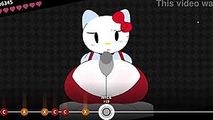 beating hellokitty hard in wild banging gameplay action.