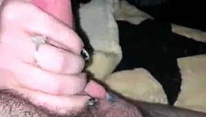 i-i caught my best friend's gf jerking my cock