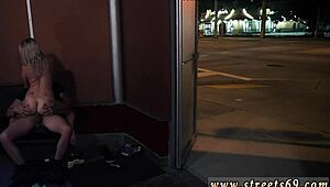 Cute Tiny Teen Valerie White Performs Extreme Outdoor Double Blowjob With Domination And Bondage Elements.
