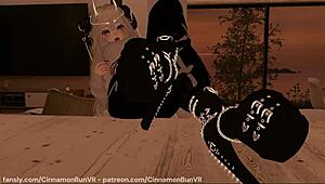 foot slave gets reward in vrchat domination 😏