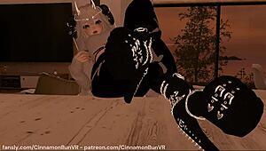 foot slave gets reward in vrchat domination 😏