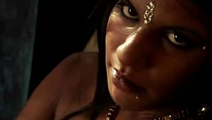 Sensual Artistic Indian Woman Poses Solo