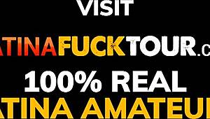 Latina Girlfriend Rides Big Cock Hard in Motel Room