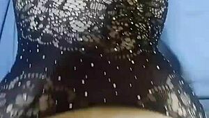 Hey, watch Danielita in black mesh getting bent over in style!