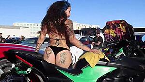 Darleen Davne participates in a car wash event in Calama, part 2