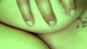 Testing big tits on live cam 📱