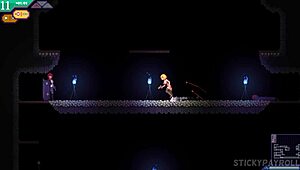 pawg loves big cock in hentai game