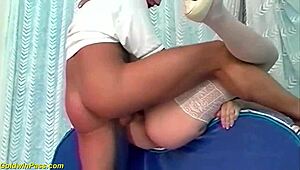 Skinny Ninth Month Preggo Taking Deep Ass Pounding?