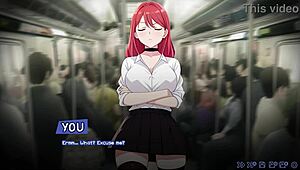 let's play lustful tales with lovely subway star's shaved pussy and big tits