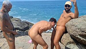damn, bareback orgy at nudist beach, so wildd