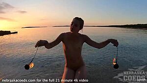 wanna see nude fire dancing on the beach tonight?