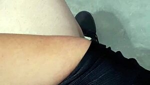 Mature Lady Flashes at Laundry Mat – She Looks Surprised!