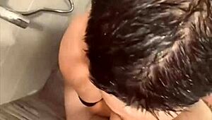 After the party, ended up banging a milf in the shower.