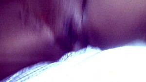 Teen Ebony Slams Her Tight Pussy on a Hard Shaft