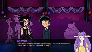 Danny Phantom Amity Park Redux with Goth Cheerleader Handjob Scene