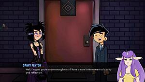 Danny Phantom Amity Park Redux with Goth Cheerleader Handjob Scene