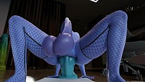 Хей, виж това, луда Futanari Widowmaker хентай компилация те чака