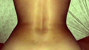 white girl with amazing ass rides dick reverse cowgirl then gets fucked bareback from behind before huge cumshot on perfect ass