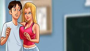Desperate to Fuck Roxxe in Locker Room Summertime Saga