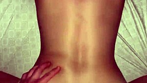 white girl with amazing ass rides dick reverse cowgirl then gets fucked bareback from behind before huge cumshot on perfect ass