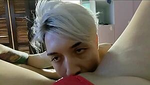 Latina feels intense pleasure during masturbation.