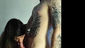 Latina feels intense pleasure during masturbation.