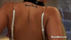 Beautiful Teen Bound By Strapon Mistress