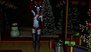 Widowmaker assassin dances emotionally on christmas