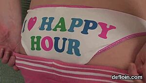 Innocent teen stretches tight slit and loses virginity