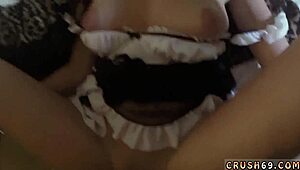 Hey, Wanna See This Skinny Blonde Teen with Glasses Swallow It All?