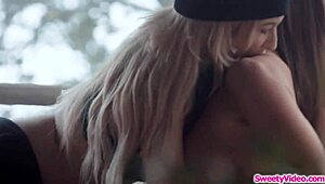 runaway chick eats bff's pussy