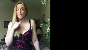 Humiliated Fat Blonde Teased by Femdom's Big Ass