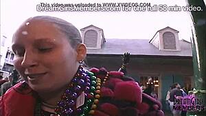 Party Girl Flashing Non-Stop Day and Night in Wild Public Scenes. Her Bold Moves Steal the Show