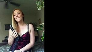 Humiliated Fat Blonde Teased by Femdom's Big Ass