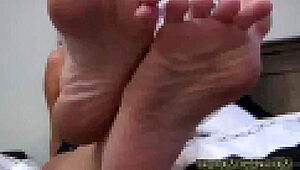 I worship the feet of this 18-year-old goddess in POV femdom