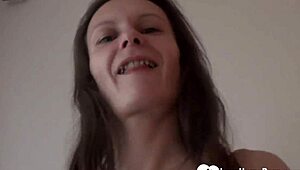 wow, this hot teen strips her clothes and masturbates like crazy... 😍