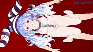 nekomata okayu and usada pekora in hololive vtuber cartoon