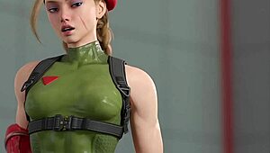 Oh, cammy's ass gets cumshot in extended buttjob!