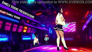 Is This Sexy Babe's Strip Dance Ripping Clothes in Public Worth Watching?