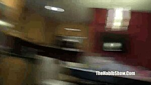 those ghetto lesbian freaks are having a wild threesome and getting fucked hard