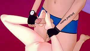 dema rock's horny footjob tease!