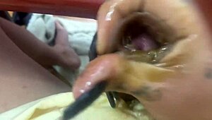 Just saw this cute shemale mommy get a massive cumshot after some action.